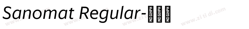 Sanomat Regular字体转换 Sanomat Regular字体转换